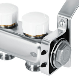 Коллектор нержавеющий Hoobs 1"x 3/4" 2 выхода с термостатическими клапанами