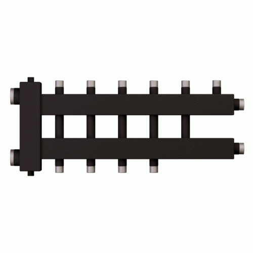 Коллектор с гидроразделителем Warme WKD.R.60.К.3+2+1 (черная сталь) на 6 контуров до 60 кВт Коллектор с гидроразделителем Warme WKD.R.60.К.3+2+1 (черная сталь) на 6 контуров до 60 кВт
