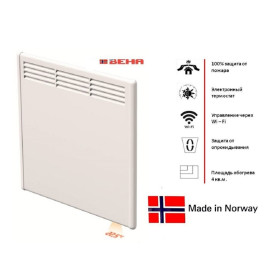 Электрический конвектор BEHA PV 10 Wi-Fi, с передней стальной панелью