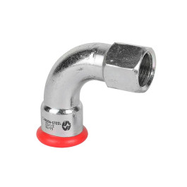 Колено с ВР резьбой из оцинкованной стали MVI 22х1/2" мм