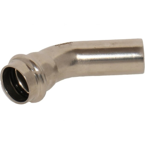 Угол 45° Rommer из нержавеющей стали 35 мм однораструбный