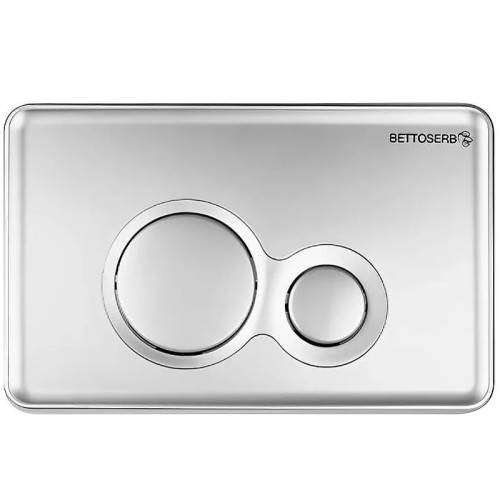 Клавиша смыва Bettoserb Twin хром матовый