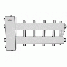 Коллектор нержавеющий Gidruss BMSS-150-5DU до 150 кВт 1 1/2" 5 контуров