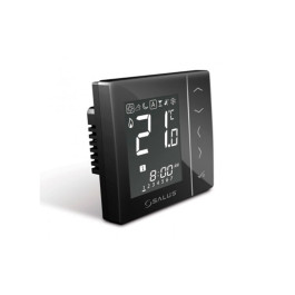 Беспроводной цифровой термостат Salus VS10BRF чёрный с сенсорным экраном