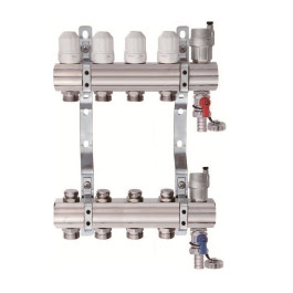 Коллектор для отопления Tim на 4 выхода (арт.KB004)