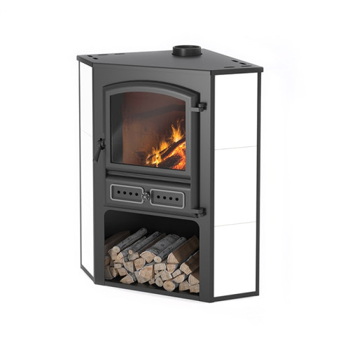 Печь-камин Этна БКД угловой бежевый Печь-камин Этна БКД угловой бежевый