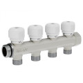 Коллектор распределительный с вентильной регулировкой V&G Valogin 1/2"х3/4" на 4 выхода