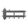 Коллектор нержавеющий Gidruss BMSS-40-3D до 40 кВт 3/4" 2-3 контура — фото 2