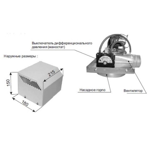Турбонасадка на напольный котел Mora PT 50