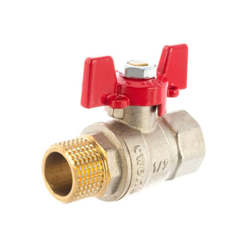 Кран шаровой Rommer 1 1/4" ВН/НР ручка-бабочка Кран шаровой Rommer 1 1/4" ВН/НР ручка-бабочка