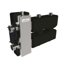 Коллектор нержавеющий Gidruss BMSS-80-3DU EPP до 80 кВт 1 1/4"-1" 3 контура EPP термоизоляция