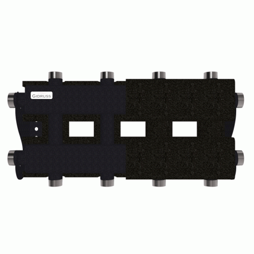 Коллектор модульный Gidruss MK-60-5DU.EPP до 60 кВт 1" 5 контуров EPP термоизоляция Коллектор модульный Gidruss MK-60-5DU.EPP до 60 кВт 1" 5 контуров EPP термоизоляция