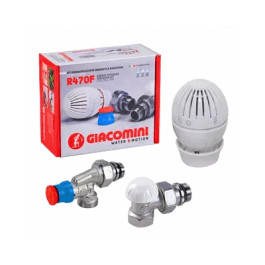 Термостатический осевой комплект Giacomini R470F 1/2" для радиатора арт. R470FX003