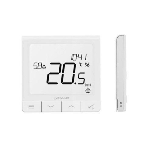 Сверхтонкий терморегулятор Salus Quantum SQ610RF с датчиком влажности