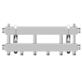 Коллектор модульный Gidruss MK-100-3 до 100 кВт 1 1/4" 4 контура