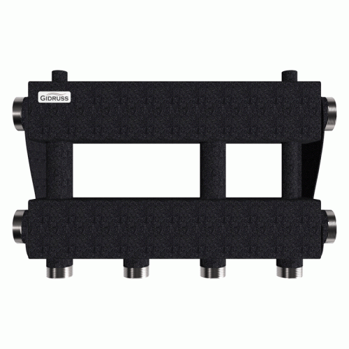 Коллектор модульный Gidruss MK-150-2х32 до 150 кВт 1 1/2" 3 контура Коллектор модульный Gidruss MK-150-2х32 до 150 кВт 1 1/2" 3 контура