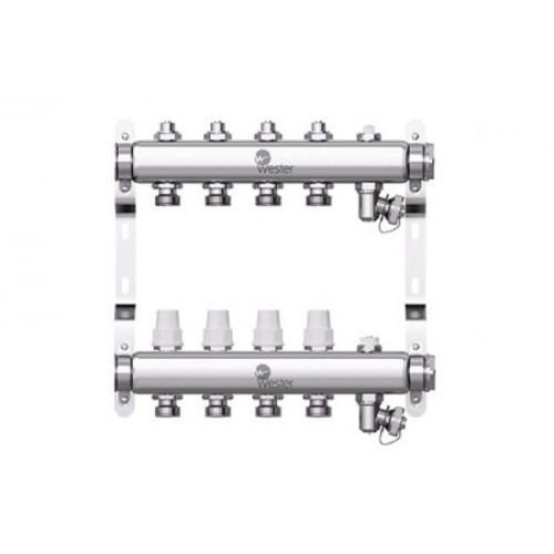 Коллектор с регулирующими вентилями Wester W903 1"x3/4" 5 контуров
