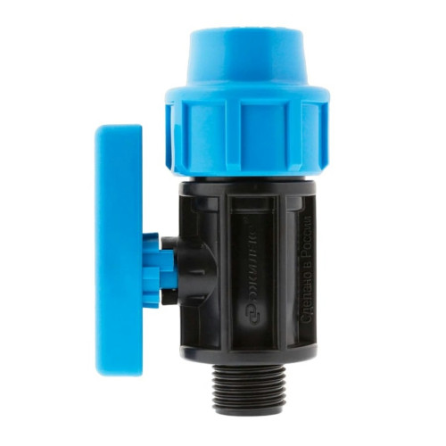 Кран шаровый ПНД Джилекс 25х3/4" с наружной резьбой