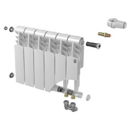 Биметаллический радиатор Royal Thermo Vittoria 300 VDR80 с нижним подключением (4 секции)