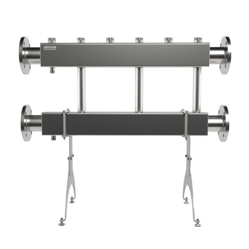 Коллектор нержавеющий модульный Gidruss MKSS-600-3х32 до 600 кВт ДУ80 3 контура