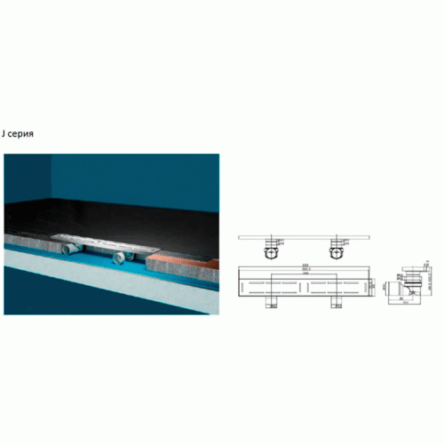 Трап для душа MagDrain JC 600 Q50-B Трап для душа MagDrain JC 600 Q50-B