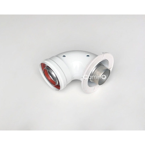 Угол 90° стартовый Camino для котла Feroli раструб-хомут