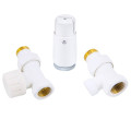 Комплект подключения SCHLOSSER STANDARD MINI 1/2" прямой белый с термоголовкой MINI