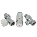 Комплект подключения SCHLOSSER STANDARD MINI 1/2" прямой хром с термоголовкой MINI