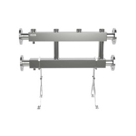 Коллектор нержавеющий модульный Gidruss MKSS-400-2х50 до 400 кВт ДУ65 2 контура