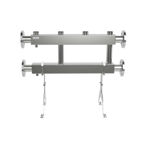 Коллектор нержавеющий модульный Gidruss MKSS-400-2х50 до 400 кВт ДУ65 2 контура