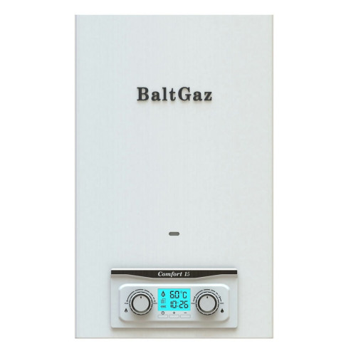 Газовая колонка BaltGaz Comfort 15 цвет белый Газовая колонка BaltGaz Comfort 15 цвет белый