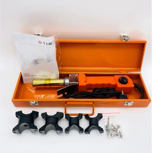 Сварочный аппарат Tim для ППР труб 4 насадок 16-32мм 800 Ватт трубчатый вид Сварочный аппарат Tim для ППР труб 4 насадок 16-32мм 800 Ватт трубчатый вид