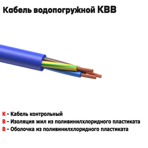Кабель водопогружной Рыбинсккабель КВВ 3х1,5