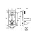 Инсталляция GROHE Solido 38811KF0 с чёрной панелью смыва — фото 2