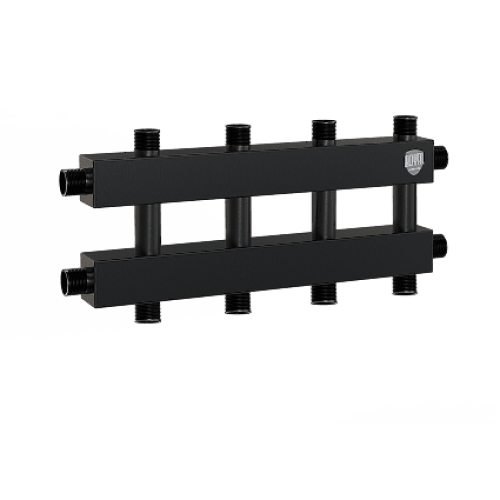 Коллектор на 6-7 выходов (вверх-вниз), Ду 25 с кронштейнами