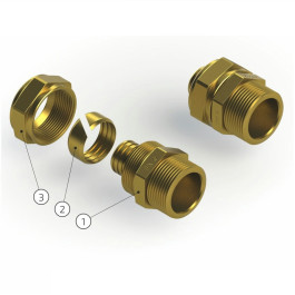 Фитинг компрессионный для теплотрассы Изопрофлекс НР 32х3,0 - 1"