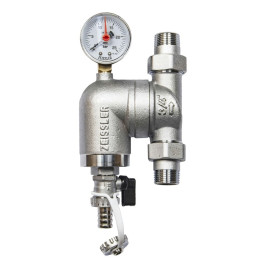 Фильтр промывной TIM с поворотным соединением, с манометром 1/2