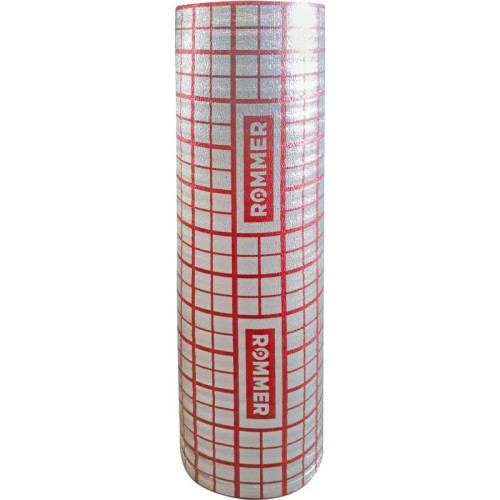 Подложка для теплого пола 3 мм фольгированная Rommer 30 м2