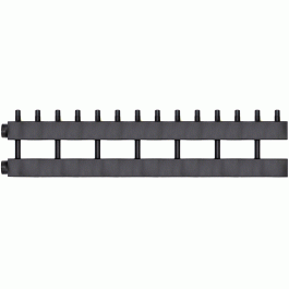 Коллектор Warme WKD.140.7 Дублер рядный (черная сталь) на 7 контуров 90-140 кВт