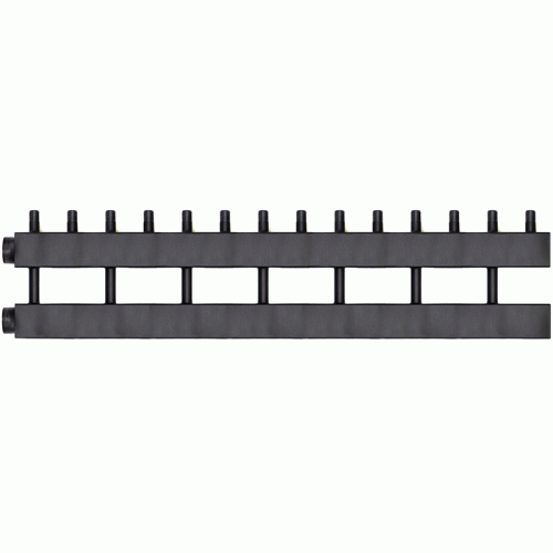 Коллектор Warme WKD.140.7 Дублер рядный (черная сталь) на 7 контуров 90-140 кВт