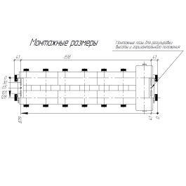Коллектор нержавеющий Gidruss BMSS-80-7DU EPP до 80 кВт 1 1/4"-1" 7 контуров EPP термоизоляция