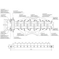 Коллектор нержавеющий Gidruss BMSS-150-11DU до 150 кВт 1 1/2" 11 контуров — фото 2