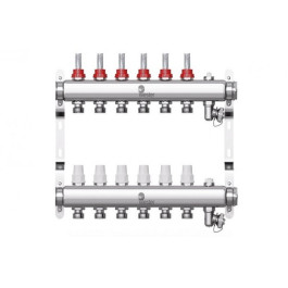 Коллектор с расходомерами Wester W902 1"x3/4" 6 контуров