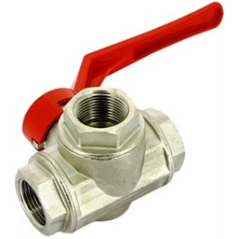 Кран шаровый трехходовой тип Т Itap 3/4"  ручка-рычаг (ART 128)