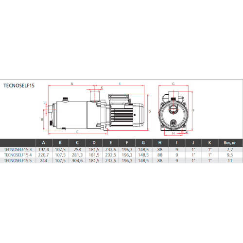 Поверхностный насос ESPA TecnoSelf 15 4