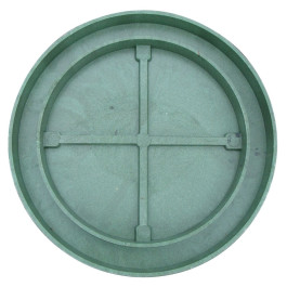 Крышка люк для колодца 315 мм полимерпесчаная (зеленая)