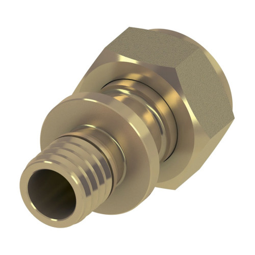 Соединение прямое с НГ гайкой TECEflex 20х1/2" мм латунь