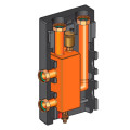 Гидрострелка Huch ENTEC DN32 ECO2 на 4 контура 1 1/4" до 160 кВт