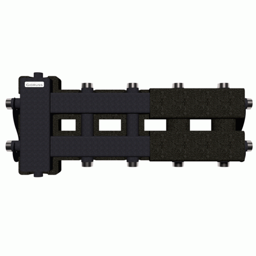 Коллектор Gidruss BM-60-5DU EPP до 60 кВт 1" 5 контуров EPP термоизоляция Коллектор Gidruss BM-60-5DU EPP до 60 кВт 1" 5 контуров EPP термоизоляция