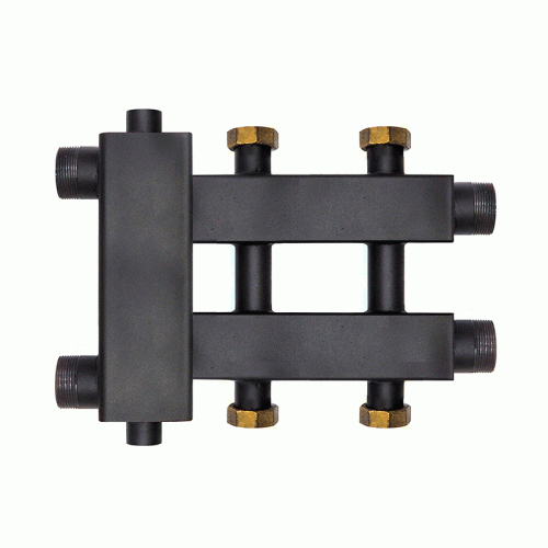 Коллектор с гидроразделителем Warme WKD.R.85.К.F.1+1+1 (Дублер компакт) черная сталь на 3 контура до 85 кВт с накидными гайками Коллектор с гидроразделителем Warme WKD.R.85.К.F.1+1+1 (Дублер компакт) черная сталь на 3 контура до 85 кВт с накидными гайками